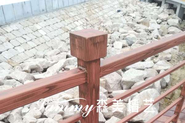 青島市黃島區青島西海岸出口加工區鋼構護欄仿