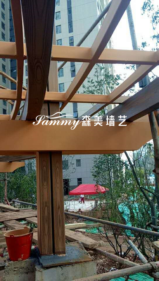 昆明市盤龍區北京路司家營聯排別墅鋼構廊架項